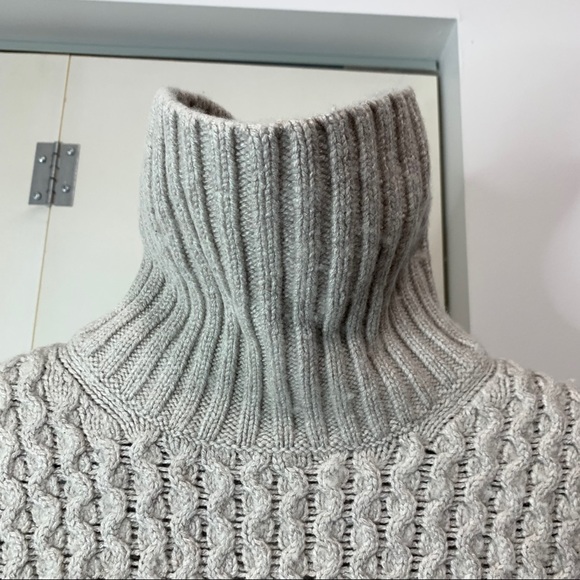 J. Crew Grey Merino Wool Turtleneck Sweater - Picture 4 of 8